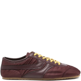 Brown sneakers,, front view