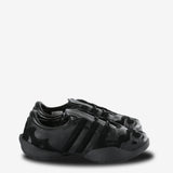 Black sneakers, front view