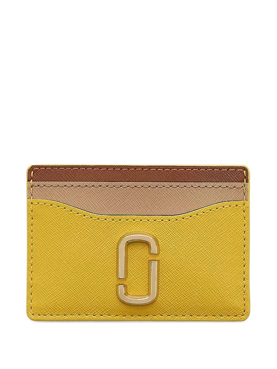 Yellow card holder, front view