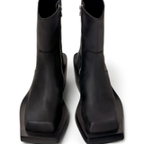 black boots,top view