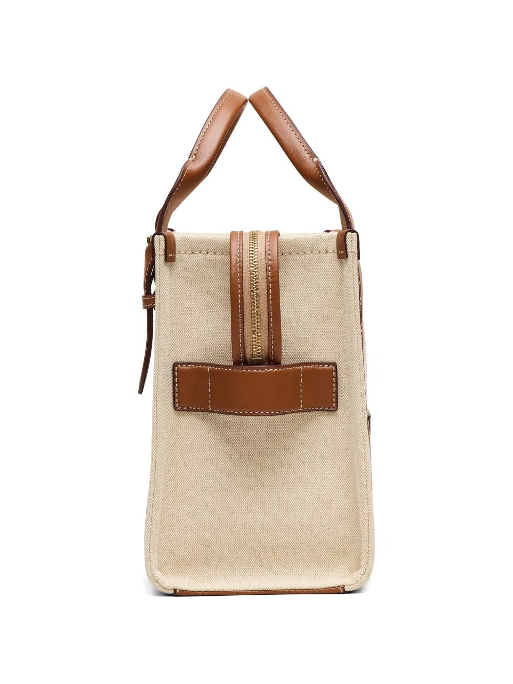 Tan bag, front view