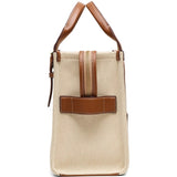 Tan bag, front view