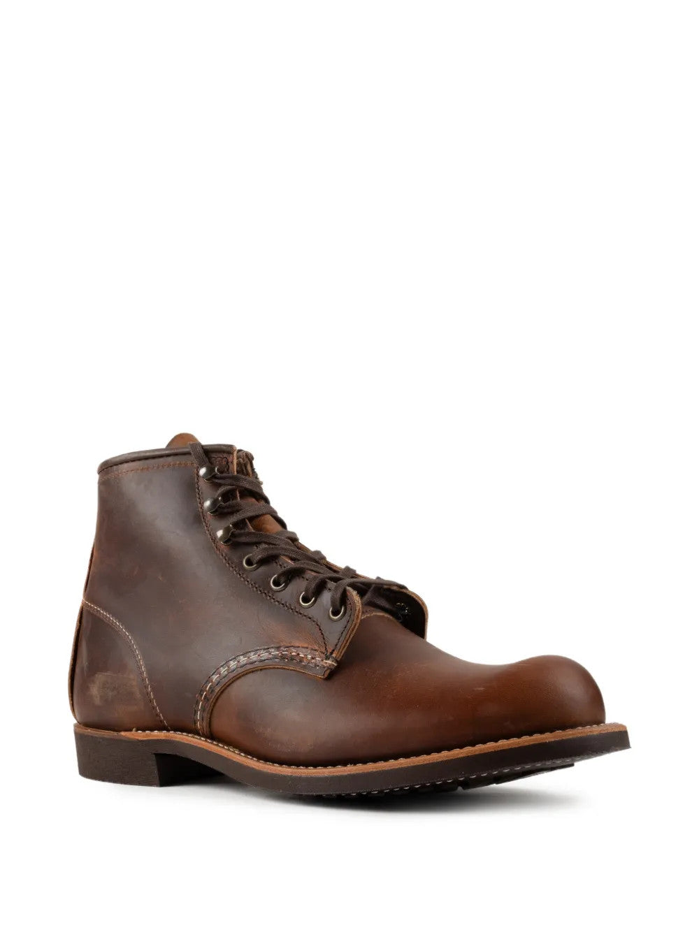 Brown boots, front view