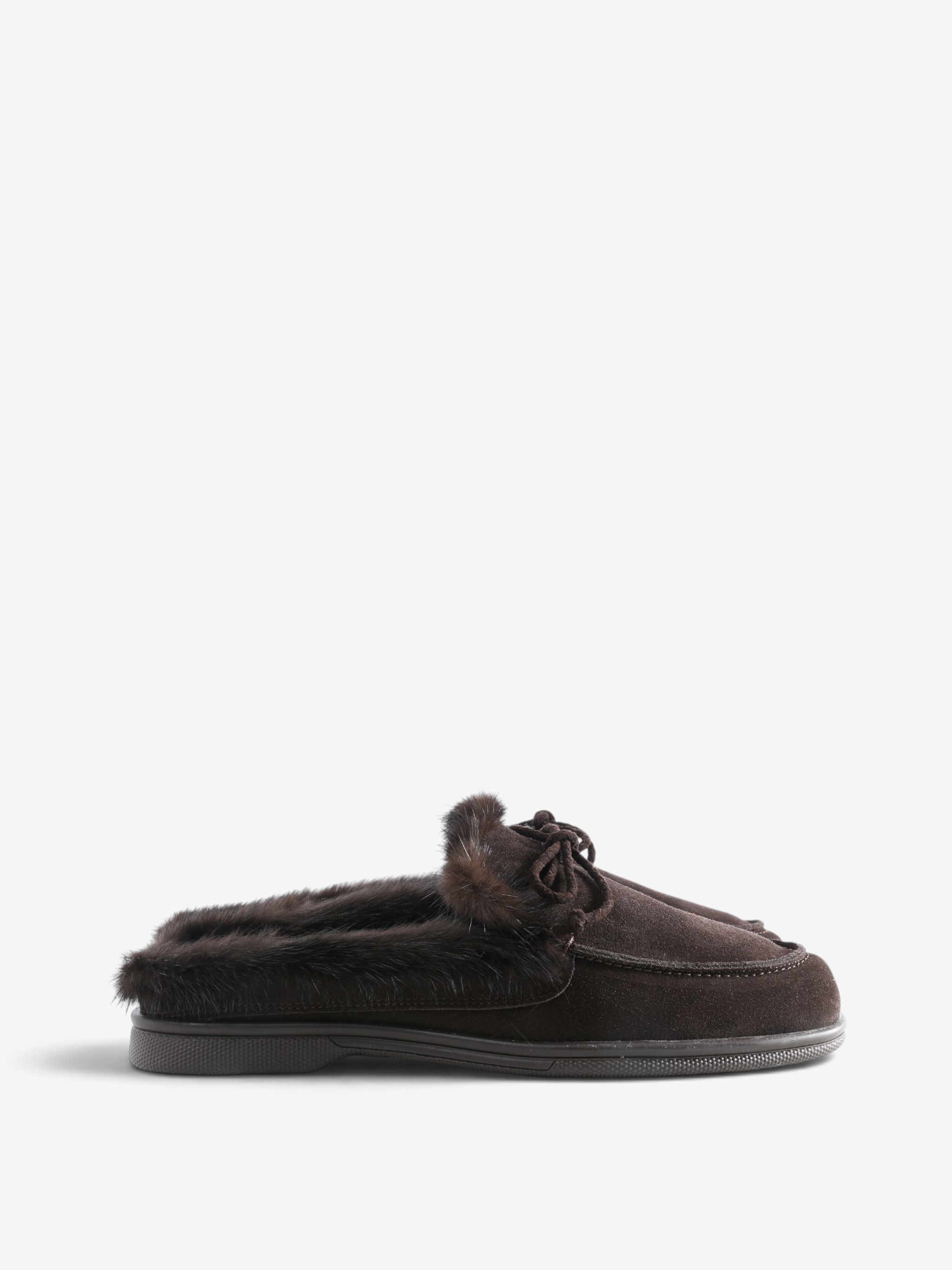 Brown shoes, side view