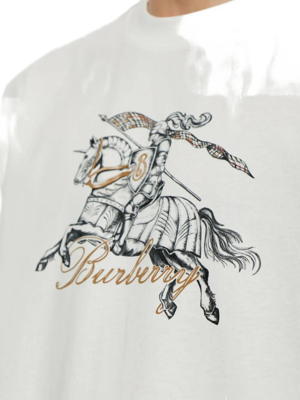 White t-shirt, front view