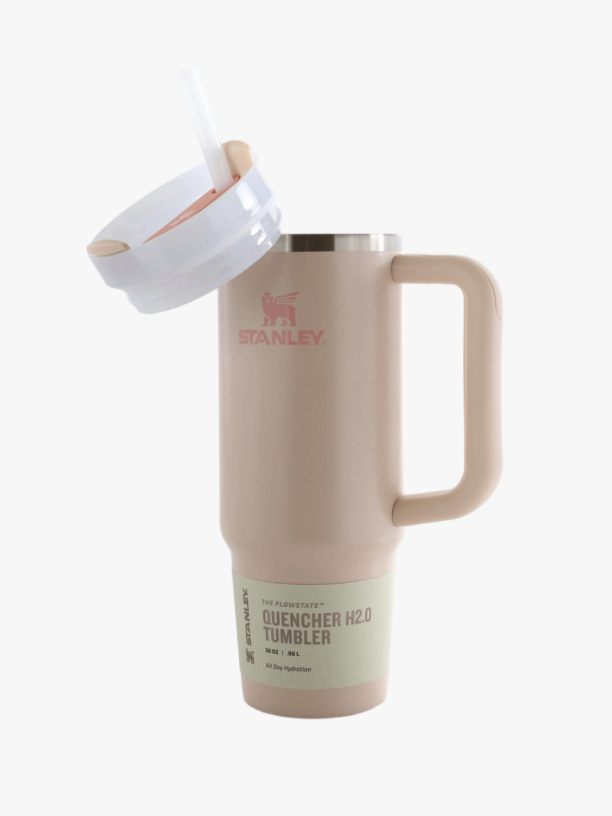 Pink product, front view