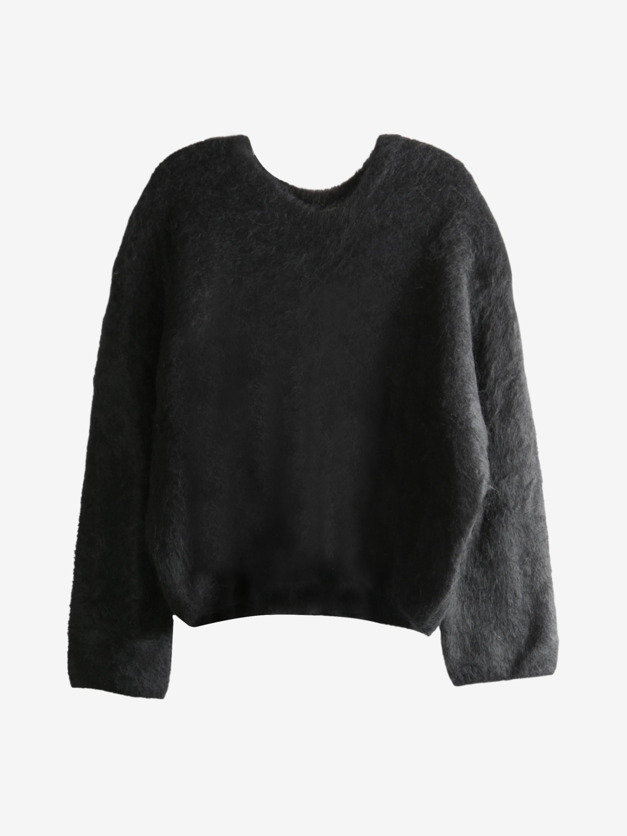 Black knitwear, front view