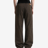 Brown jeans, full body view