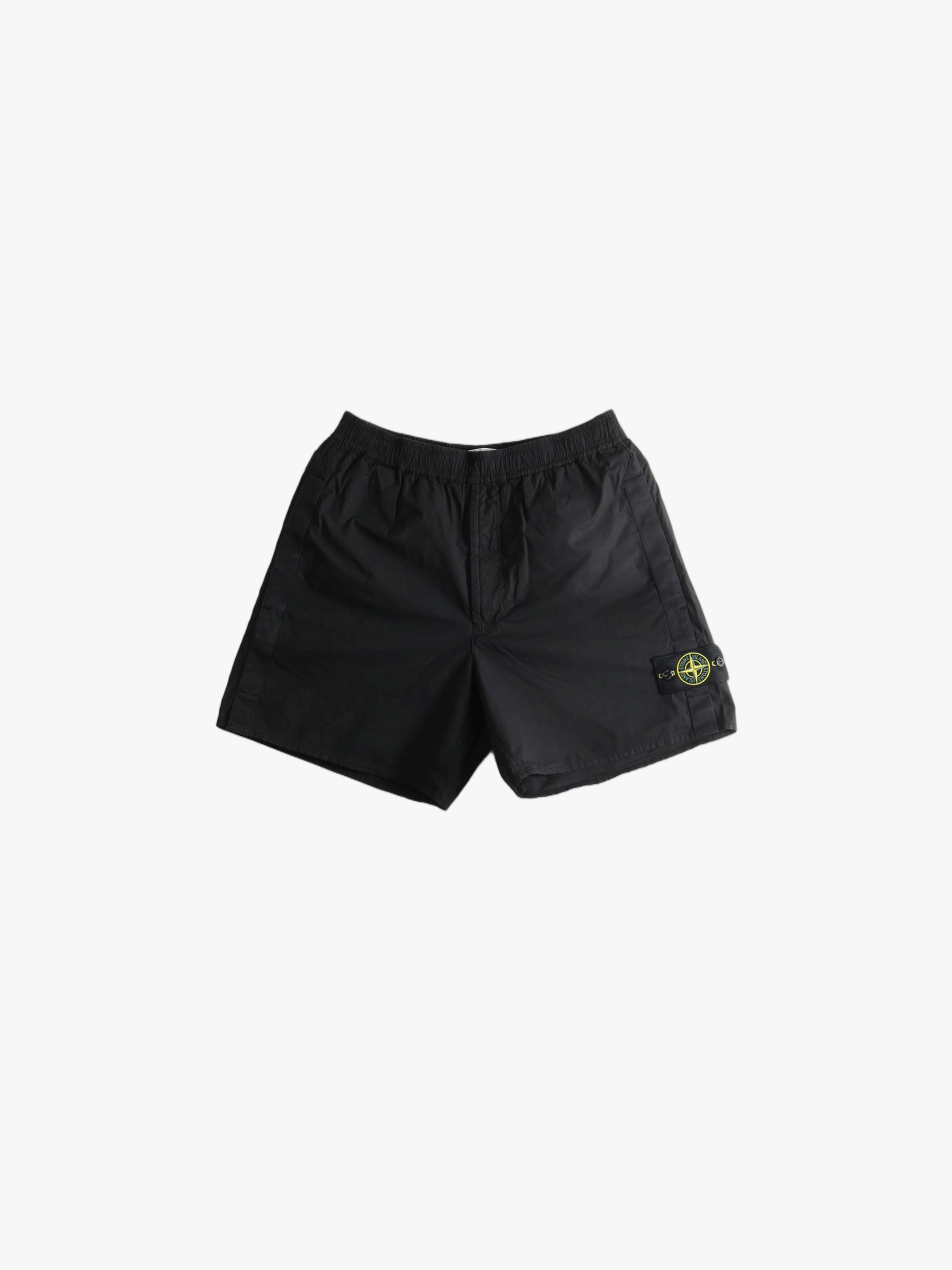 Black shorts, front view