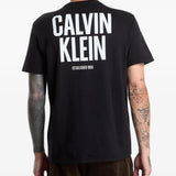Black t-shirt, full body view