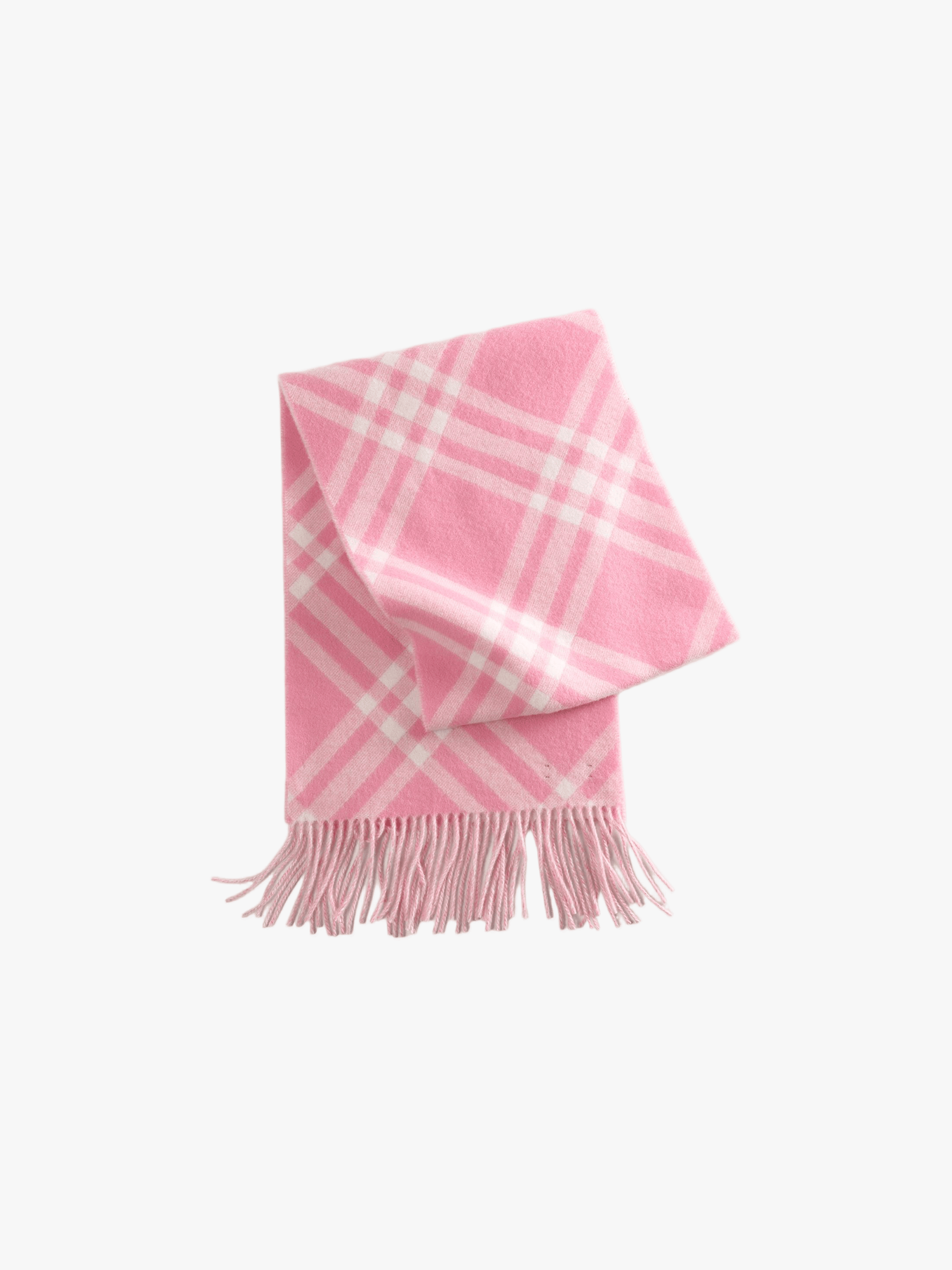 BURBERRY - Women Mu Check Cashmere Scarf – Atelier New York