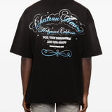 Brown t-shirt, full body view