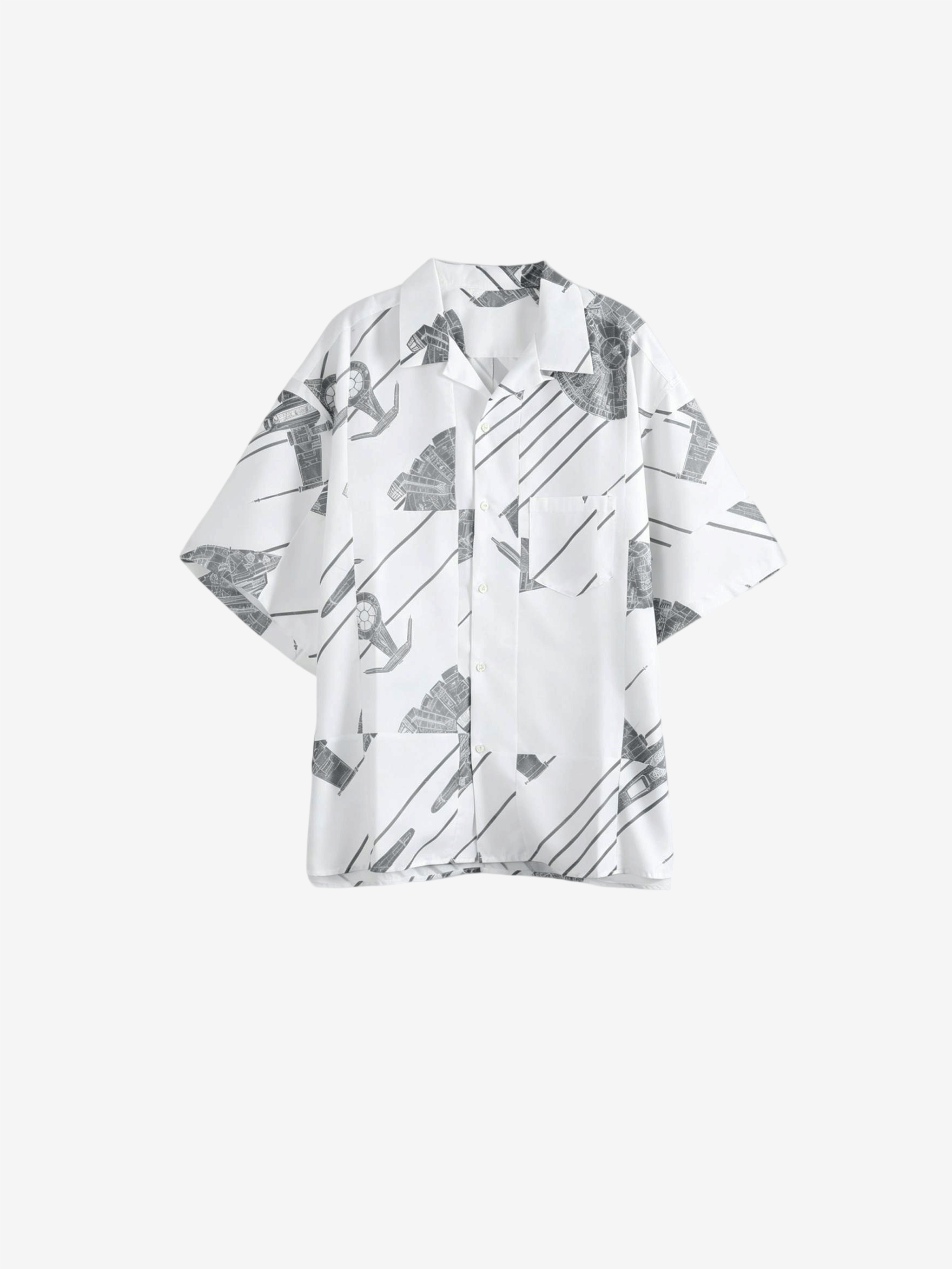 White shirts, front view
