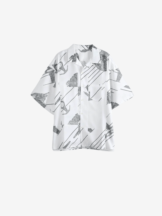 White shirts, front view