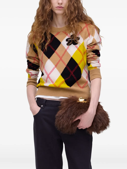 Brown bag worn by a person, showing the bag fit