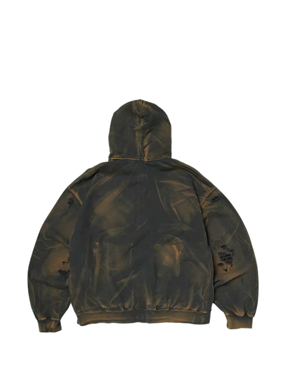 Black hoodie, back view