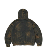 Black hoodie, back view