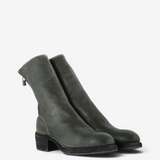 Grey boots, front view