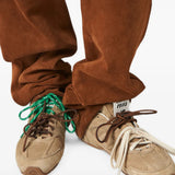 Tan shoes, front view