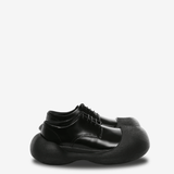 Black sneakers, front view