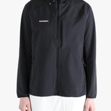 Black jacket worn by a person, showing the jacket's fit