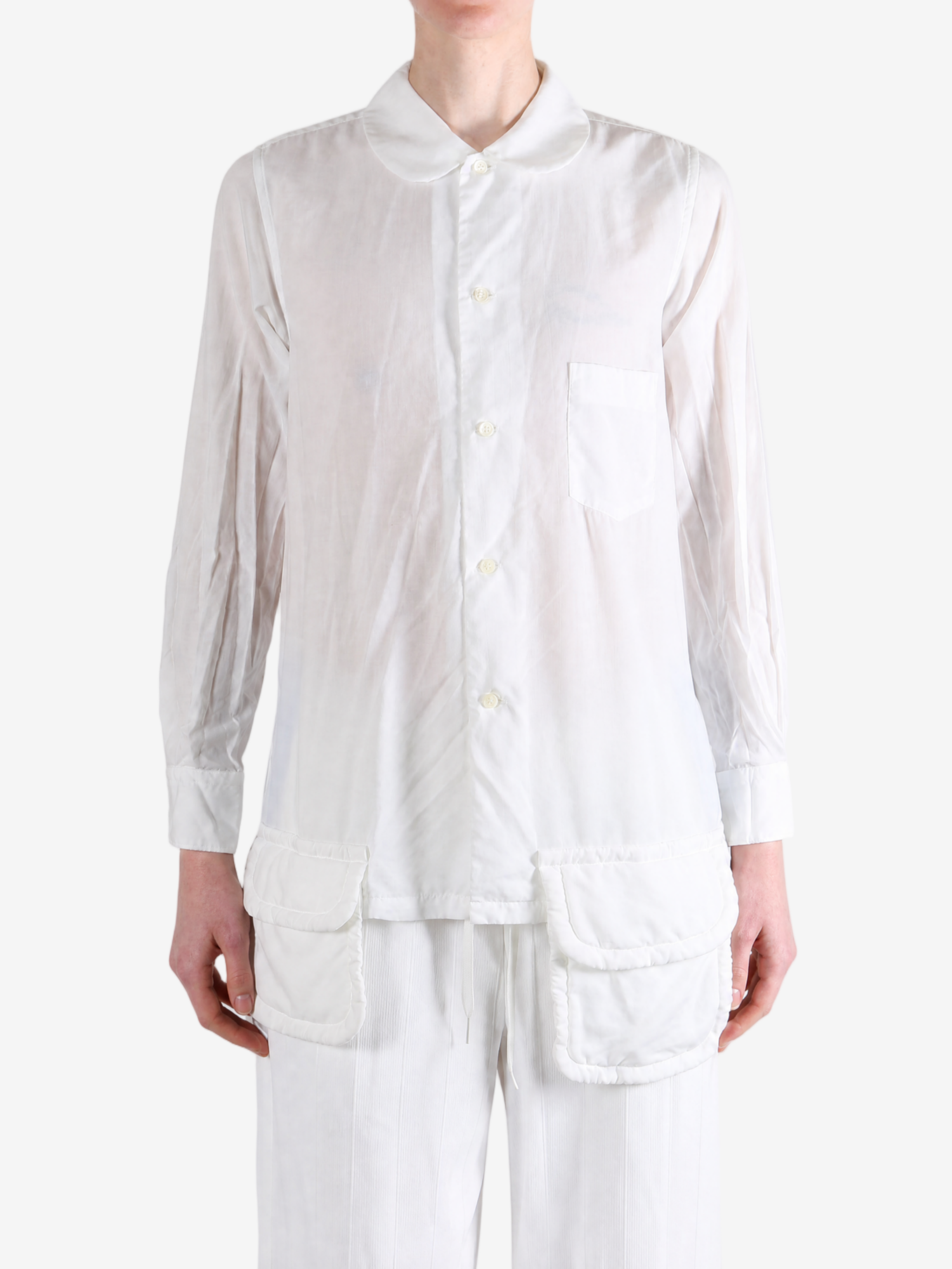 White shirt, full body view