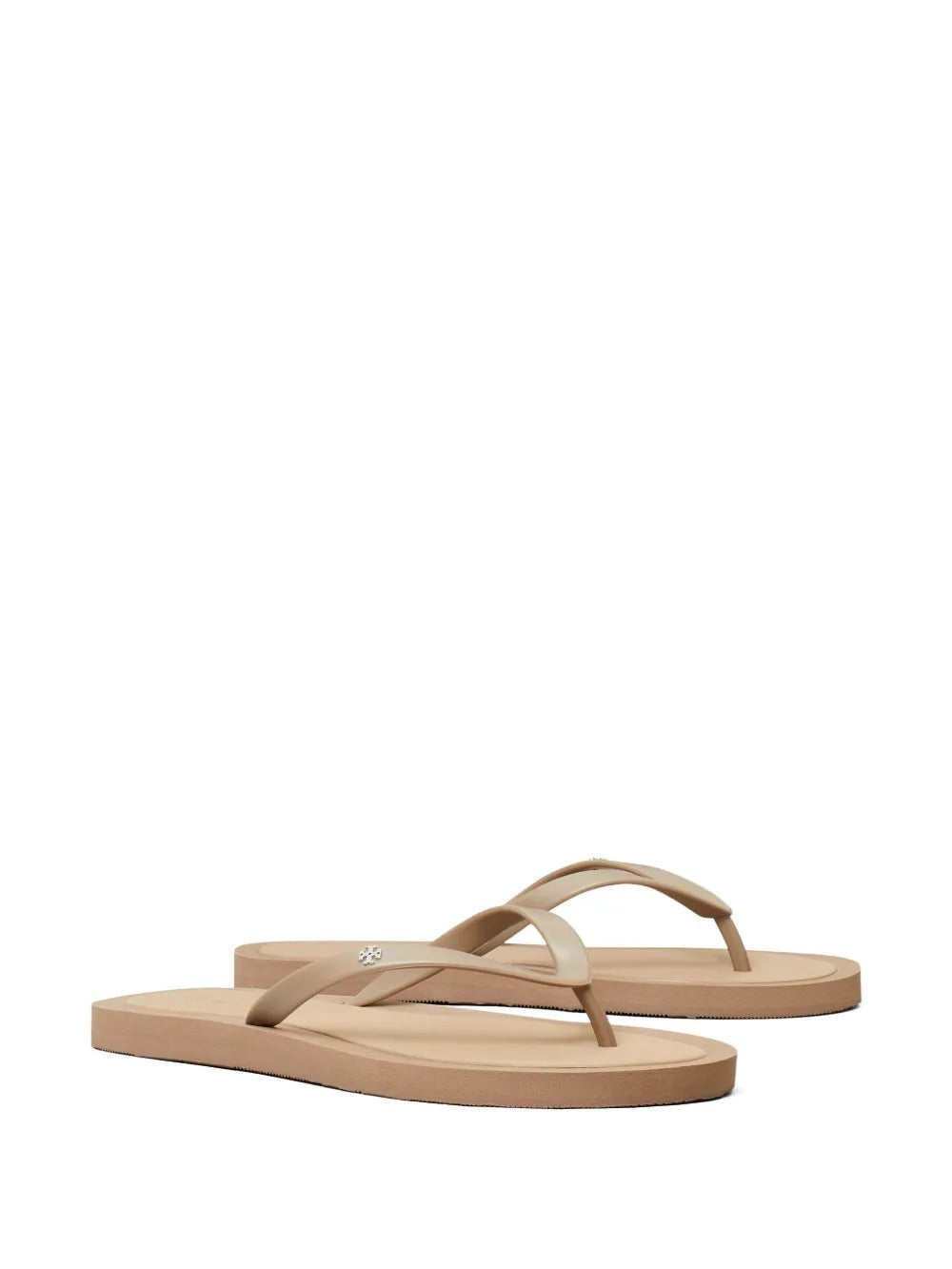 Tan sandals, side view