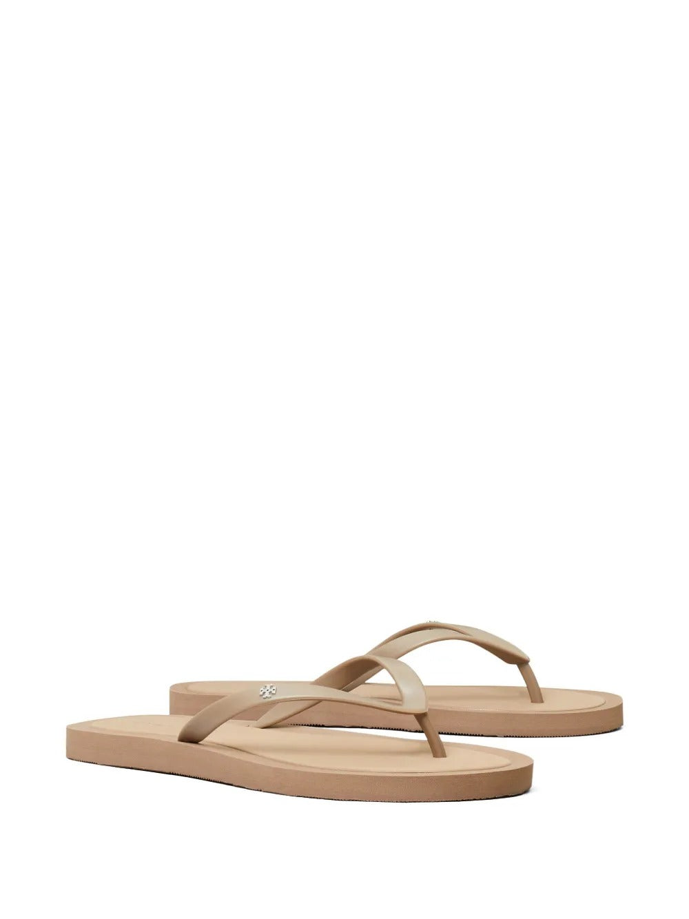 Tan sandals, side view