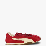 Red shoes, side view
