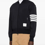 Black jacket worn by a person, showing the jacket fit