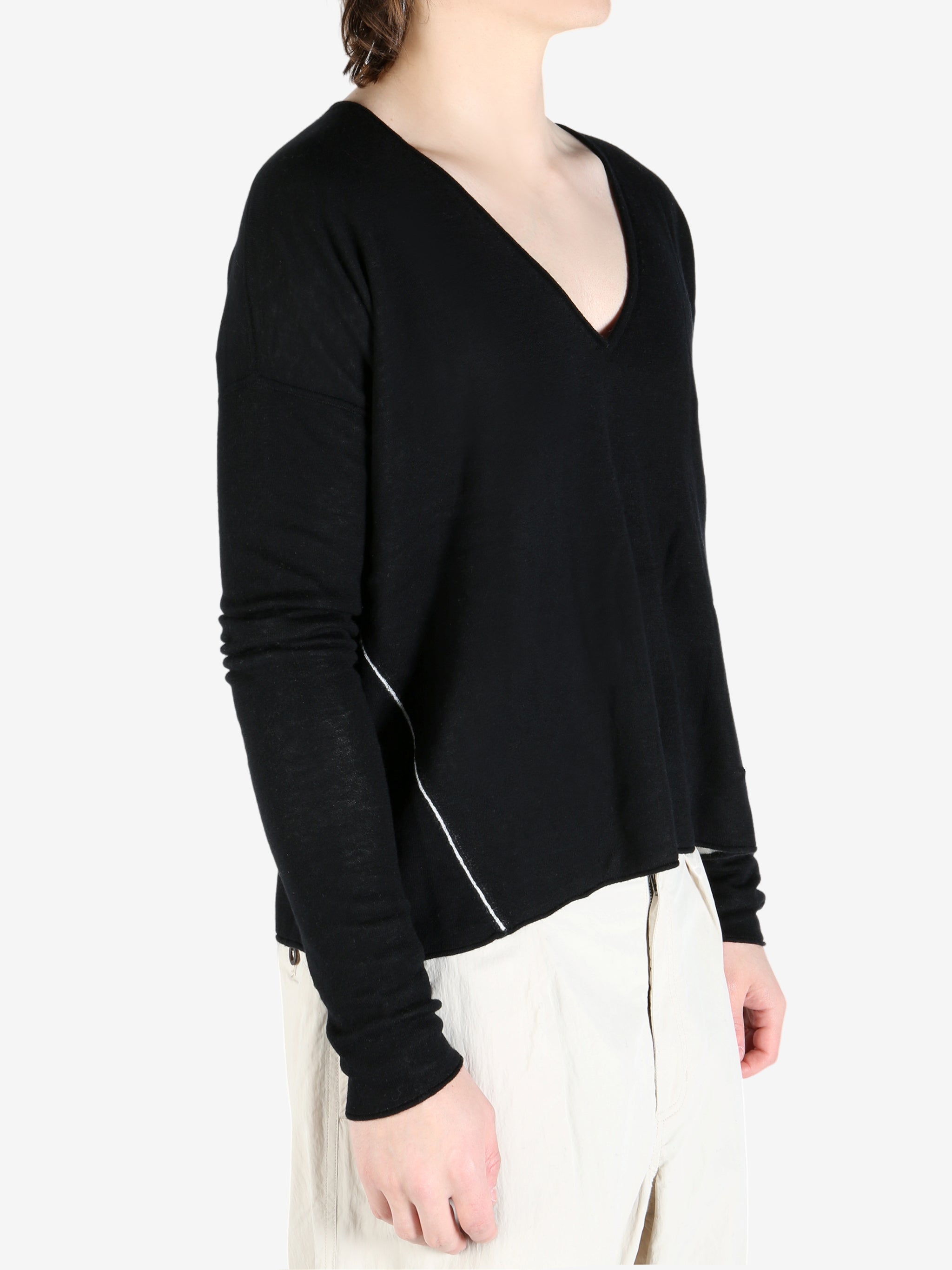 FAX COPY EXPRESS - Women Oversized V-Neck Sweater – Atelier