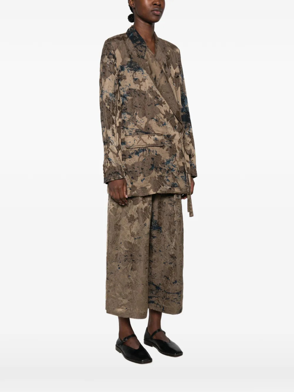 Brown jacket, full body view