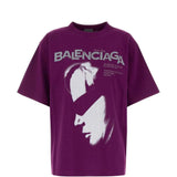 Purple t-shirt, front view