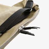 Close up of Tan bag, showing detail