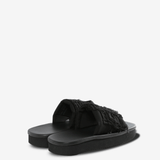 Black sandal, back view