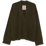 Green cardigan, front view