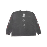 Black t-shirt, back view