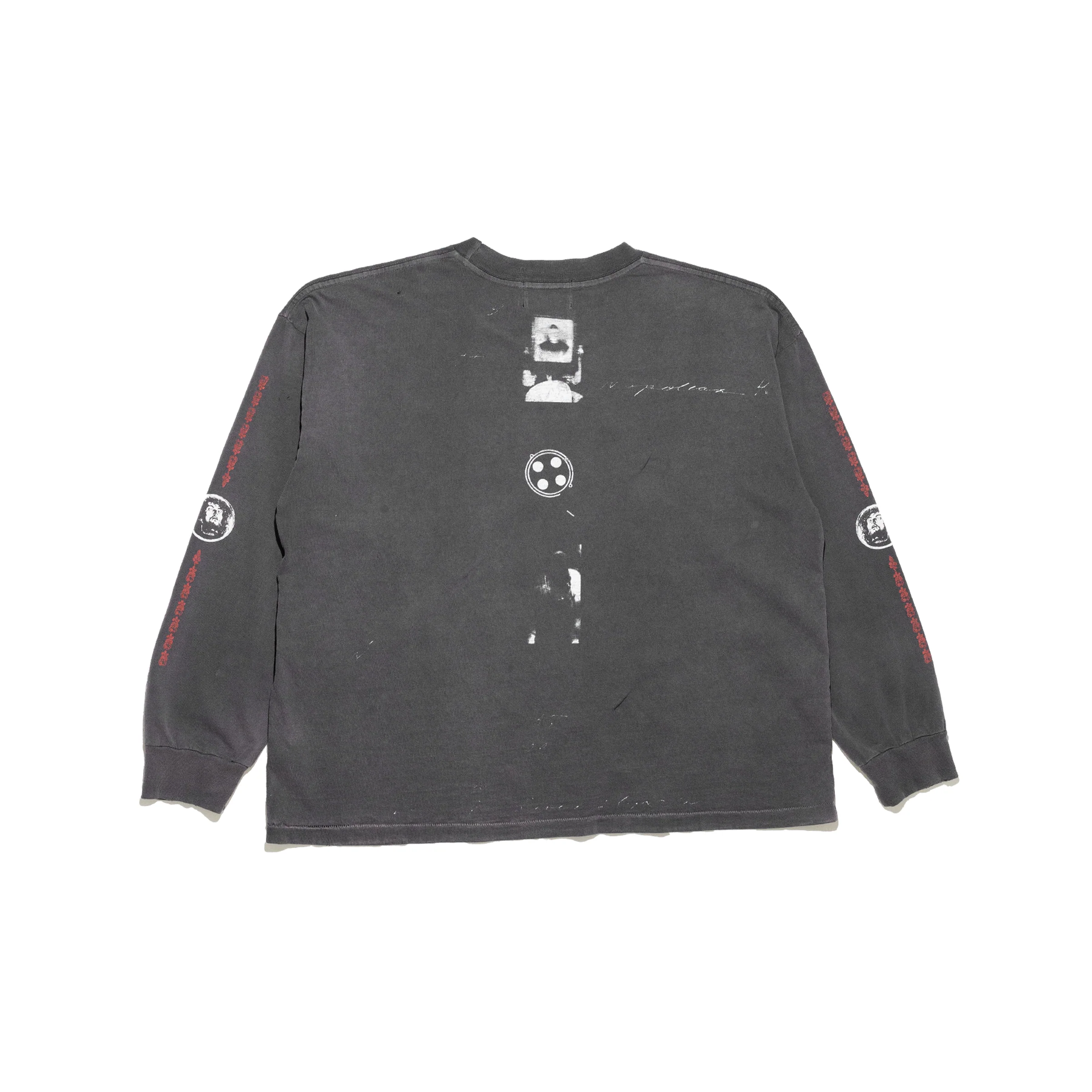 Black t-shirt, back view