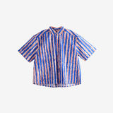 Blue shirts, front view