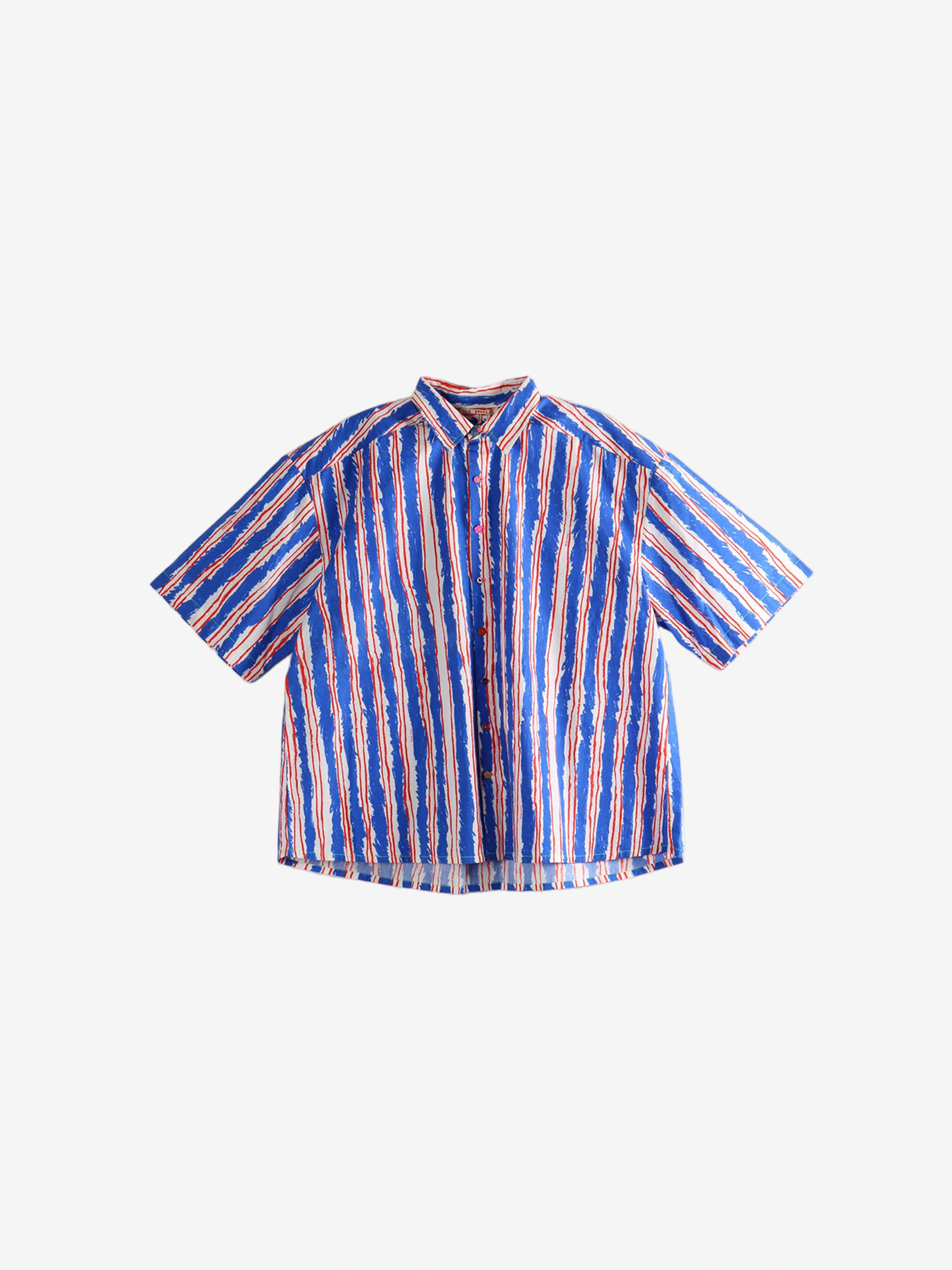 Blue shirts, front view