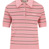 pink shirt, front view