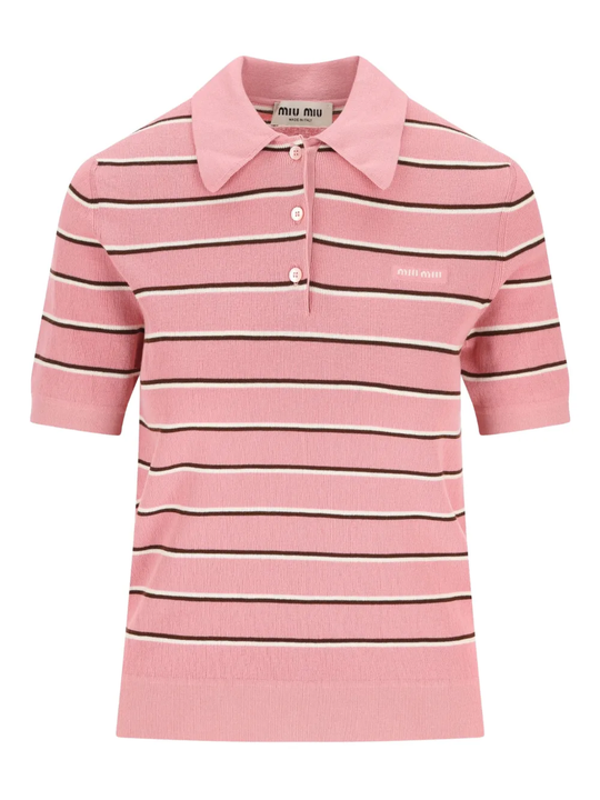 pink shirt, front view