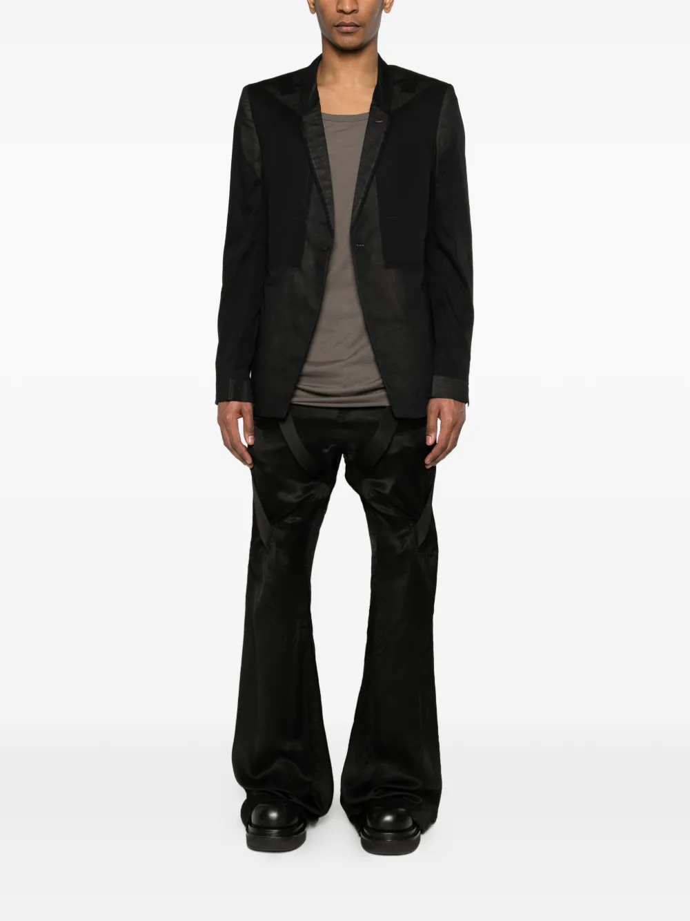 Black pants, full body view