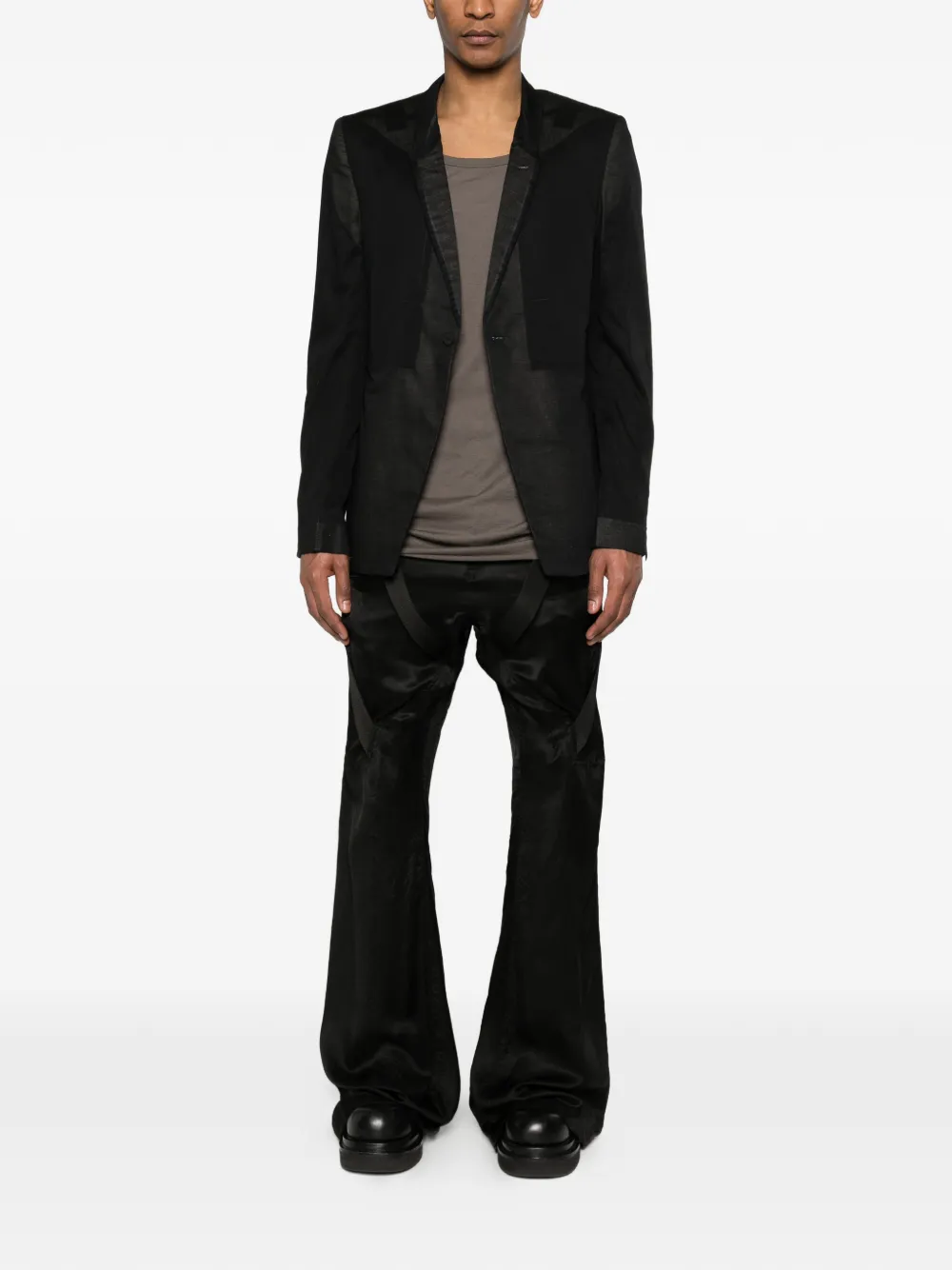 Black pants, full body view