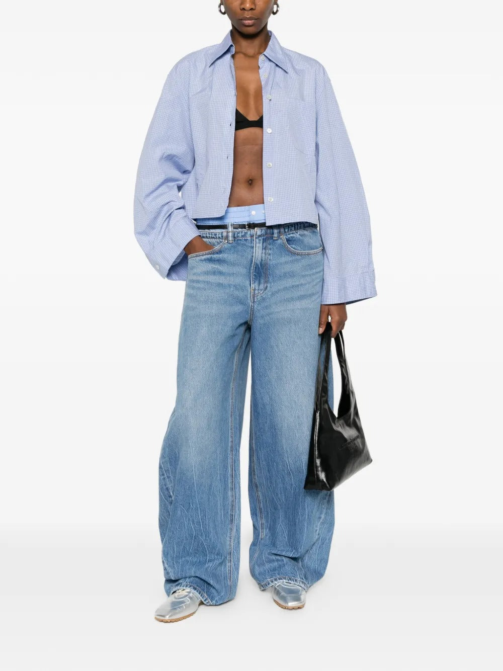 Blue jeans, full body view