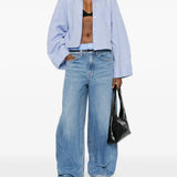 Blue jeans, full body view