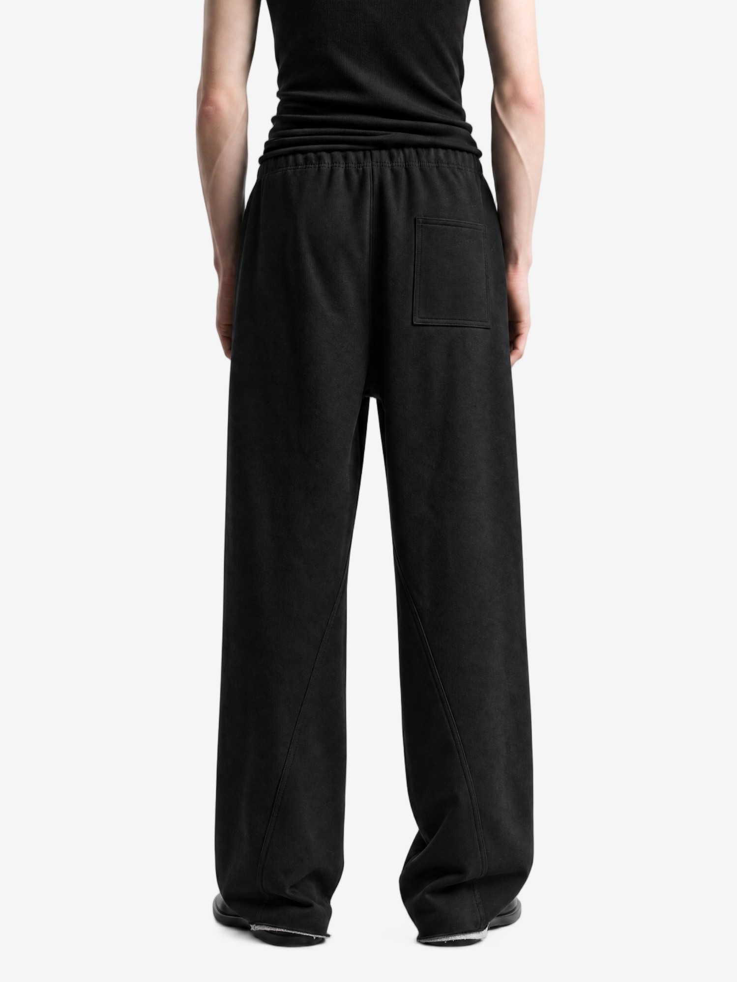 Black pants, full body view