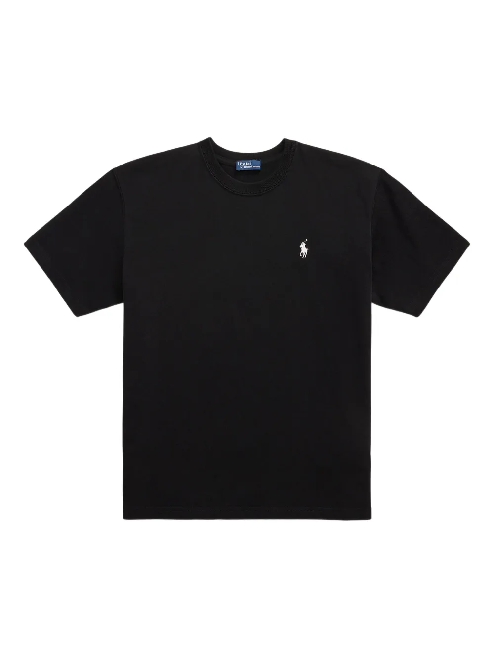 Black t-shirt, front view
