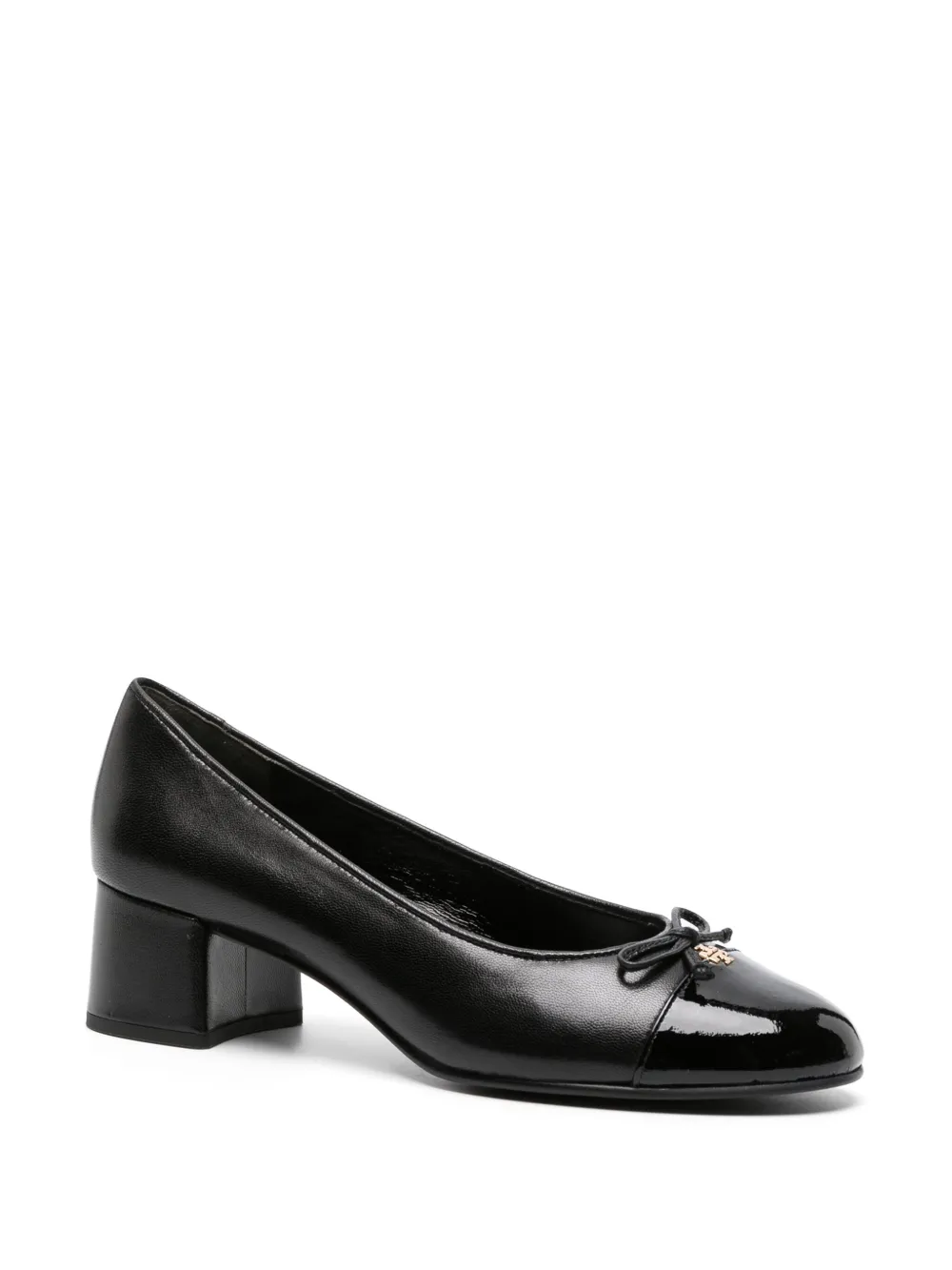 Black loafers, side view