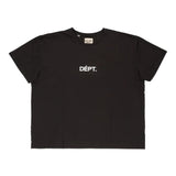 Black t-shirt, front view